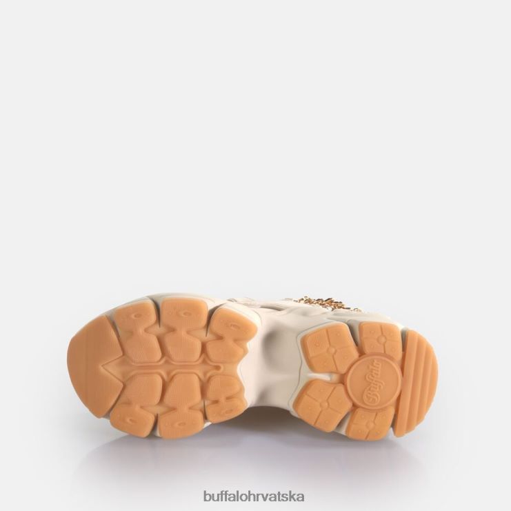 krema/zlato Buffalo binary chain 30 trainer trainers low veganski |tenisice TDD6T419